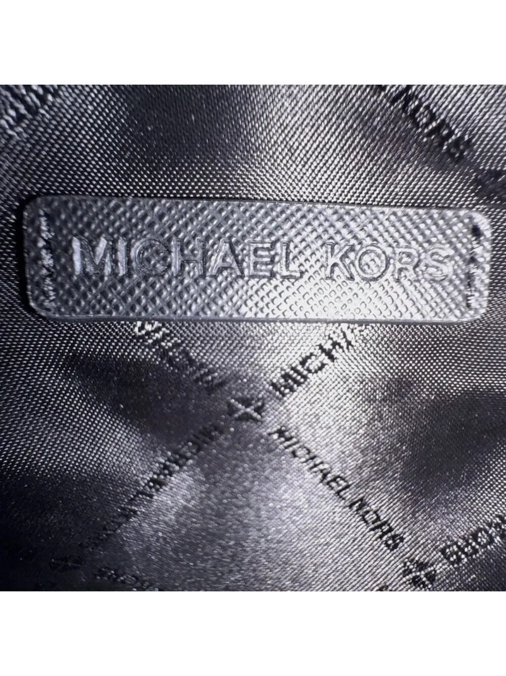 Michael Kors Black Monogram Jet Set Crossbody Bag